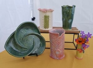 Stoneware by Melissa Quayle. Sunday Artisan Market, Ann Arbor, Michigan