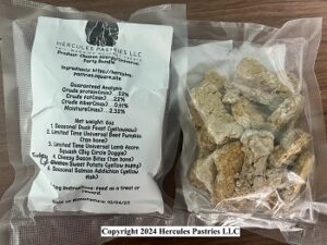 Hercules Pastries - Farm-to-table pet treats for dogs and cats. The Sunday Artisan Market, Ann Arbor, Michigan.