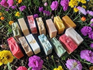 Amina Butters and More. Soap & personal care products. The Sunday Artisan Market, Ann Arbor, Michigan.