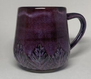 Pottery mug by Jennifer Walker-Flora of Chickadee Creek Studio. Sunday Artisan Market, Ann Arbor Michigan.